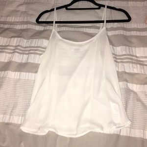 Cotton on sheer white tank top
